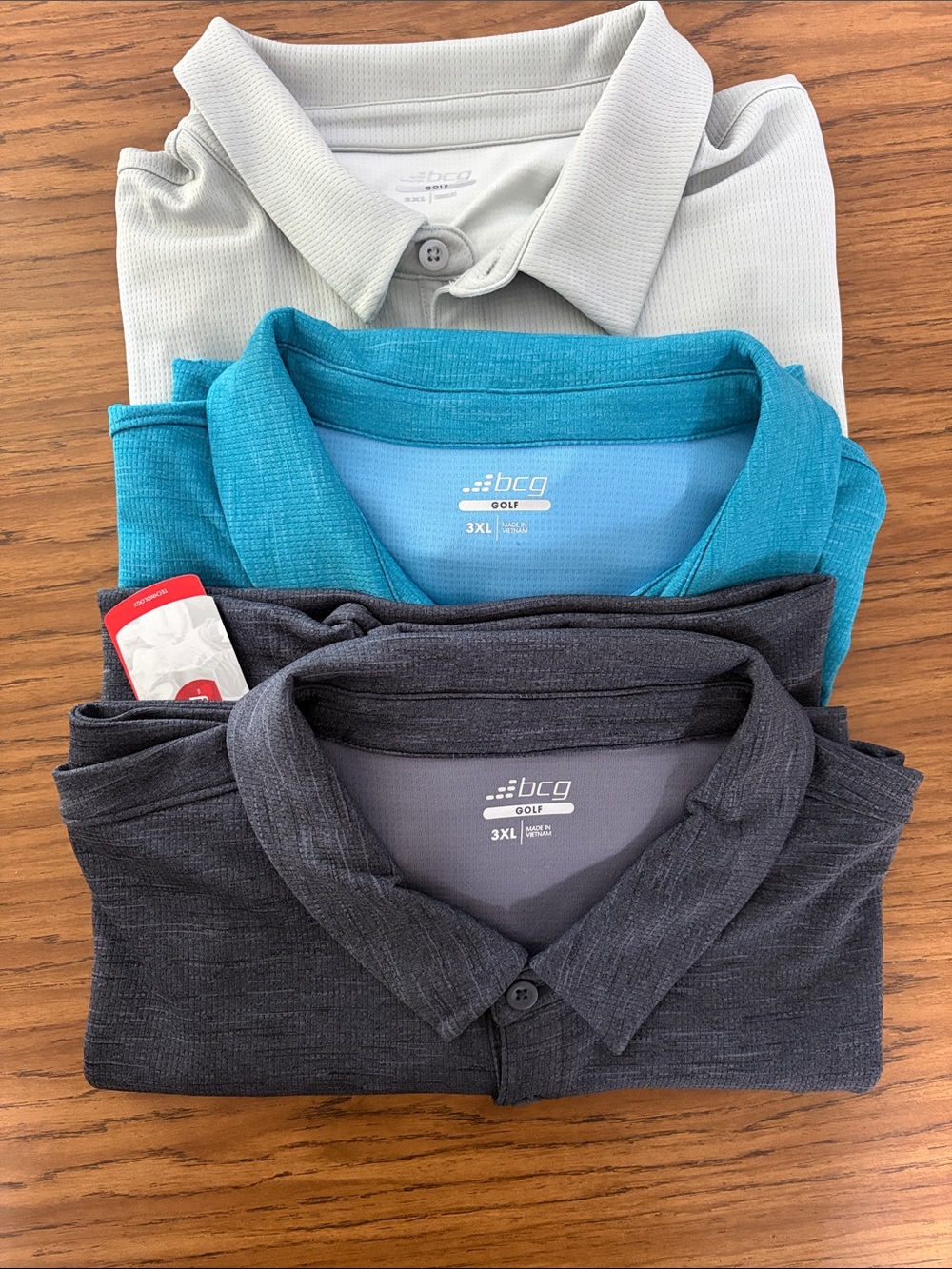 Bundle of 3: bcg Golf Polo Shirts